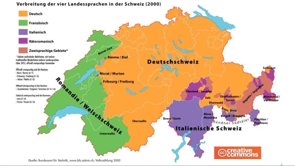 karte schweiz sprachgrenze